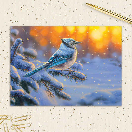 8564-IOPEOX1093L | XM/Blue Jay on Branch