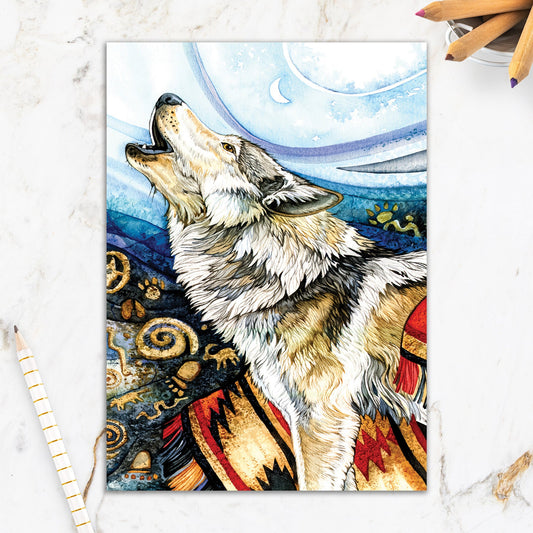 564-IOPI0587L | BD/Wolf Howling In Blanket