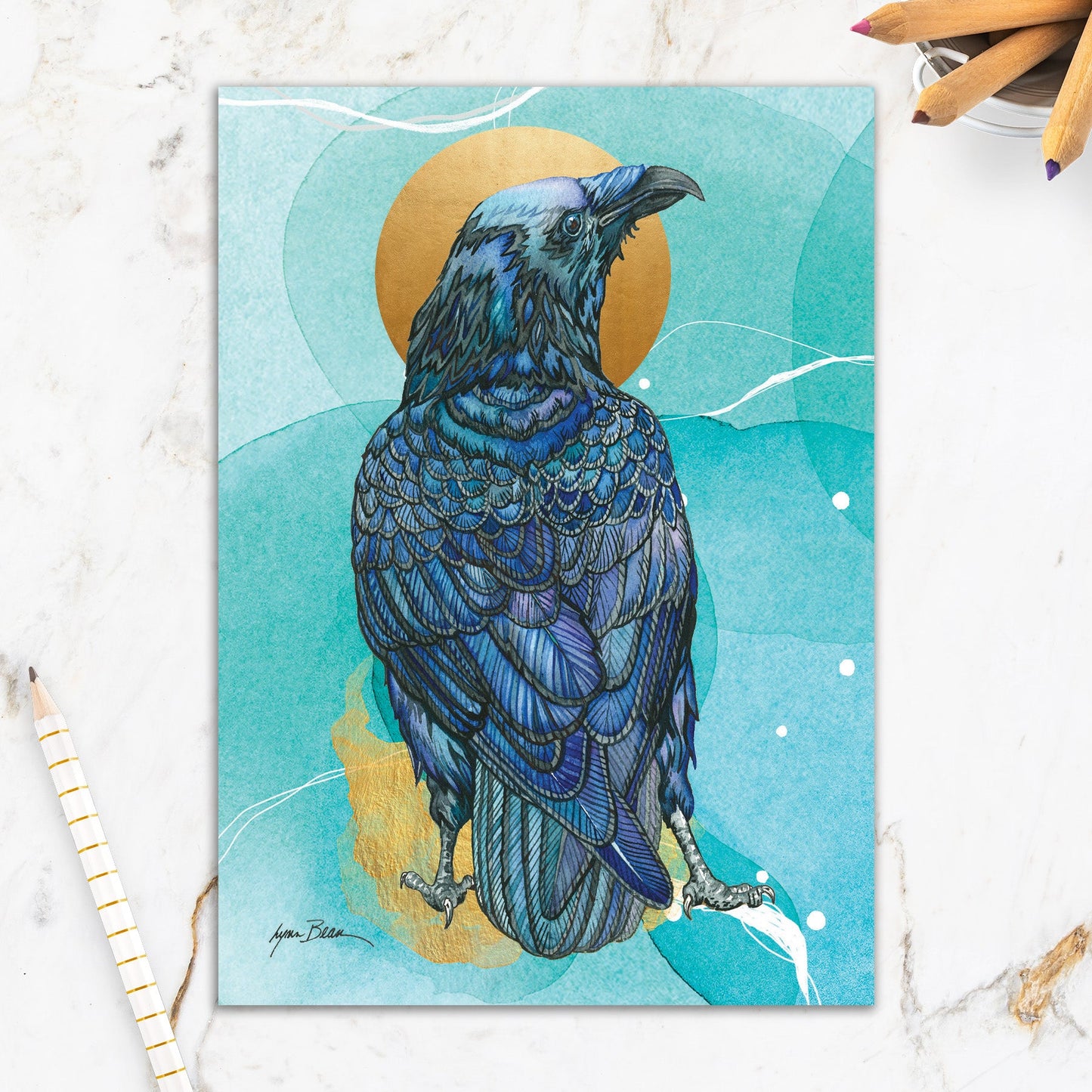 564-IOPI0592L | BD/Raven With Gold