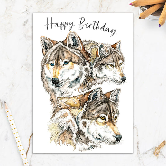 564-IOPI0597L | BD/Three Wolf Heads