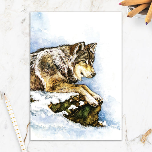 564-IOPI0599L | ED/Wolf On Rock