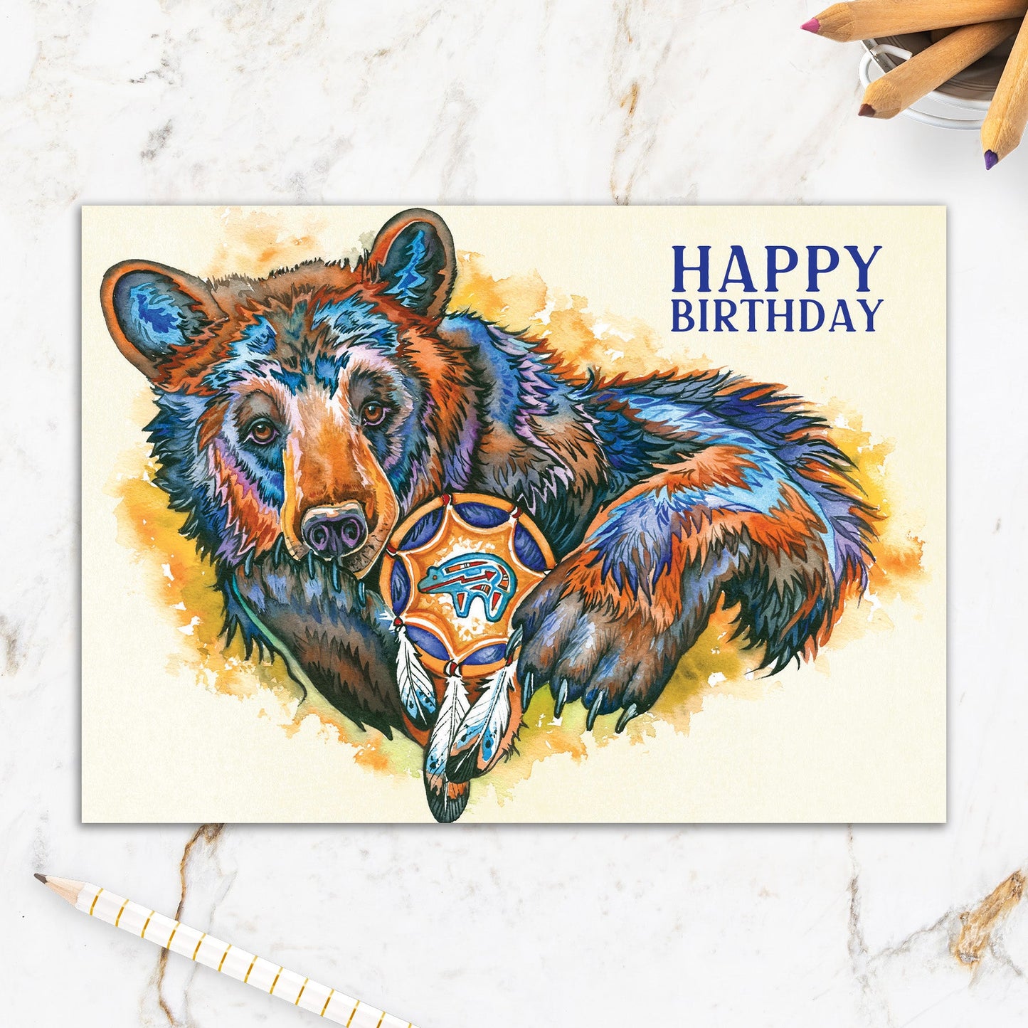 564-IOPI0604L | BD/Bear With Dream Catcher