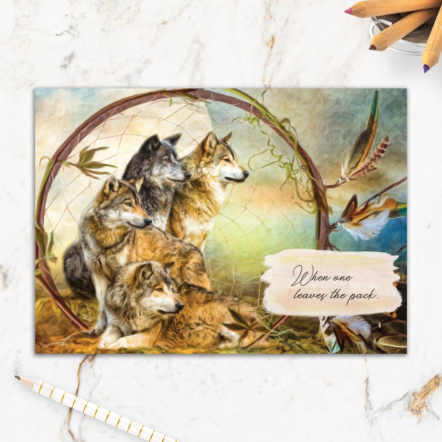 564-IOPI0613L | PSY/Wolf Pack Dreamcatcher