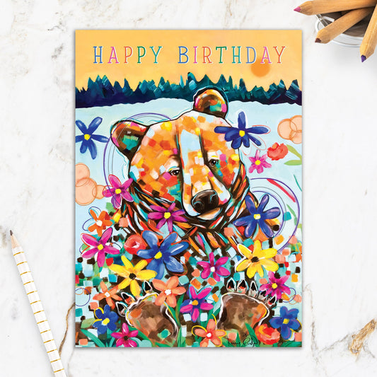 564-IOPI0620L | BD/Bright Floral Bear