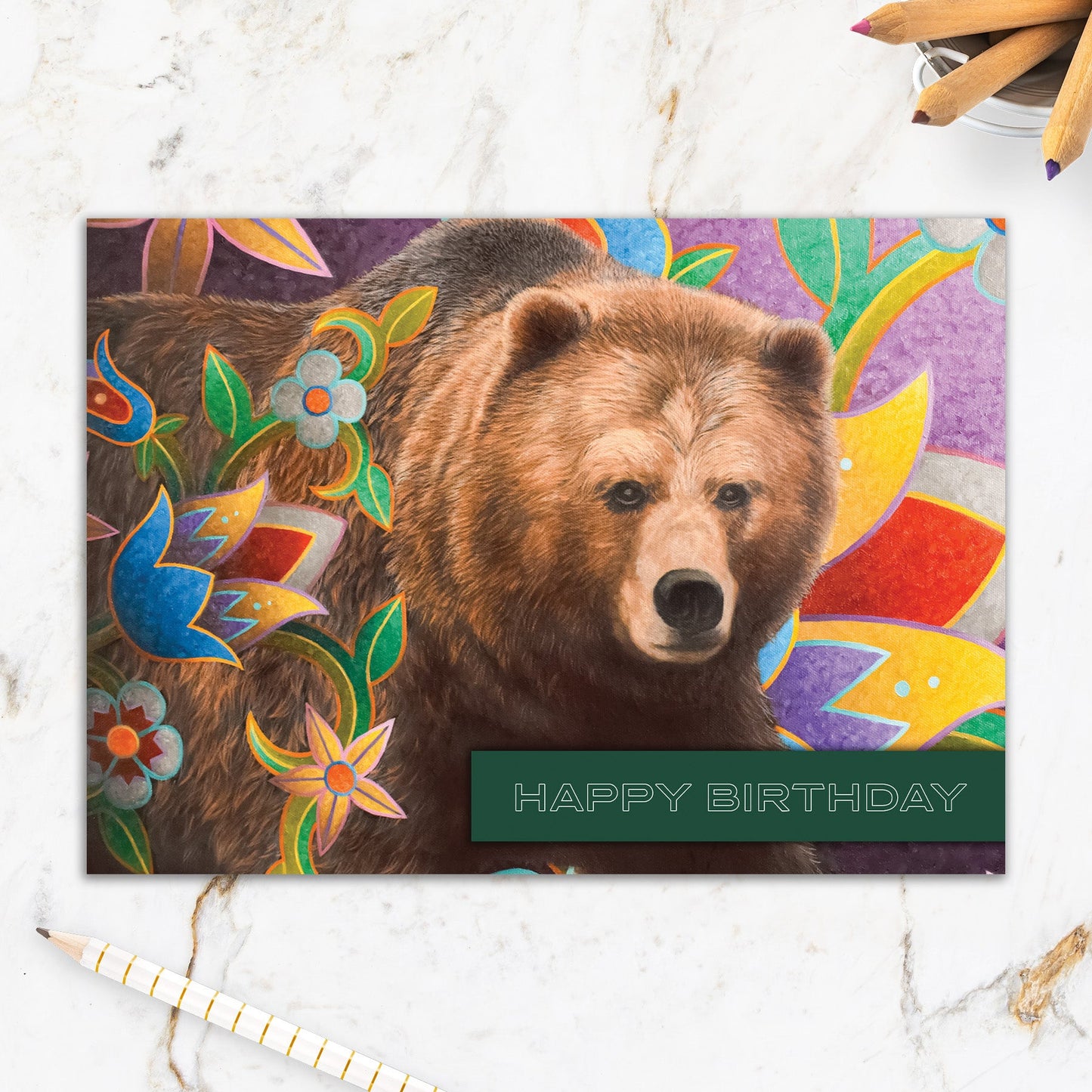 564-IOPI0631L | BD/Bear with Florals