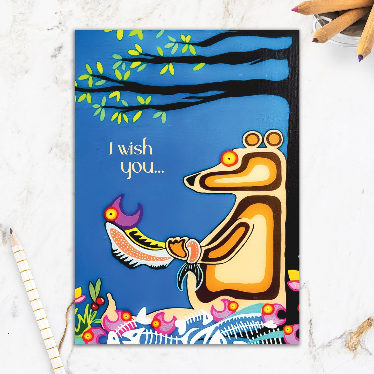 564-IOPI0635L | BD/Bear with Salmon