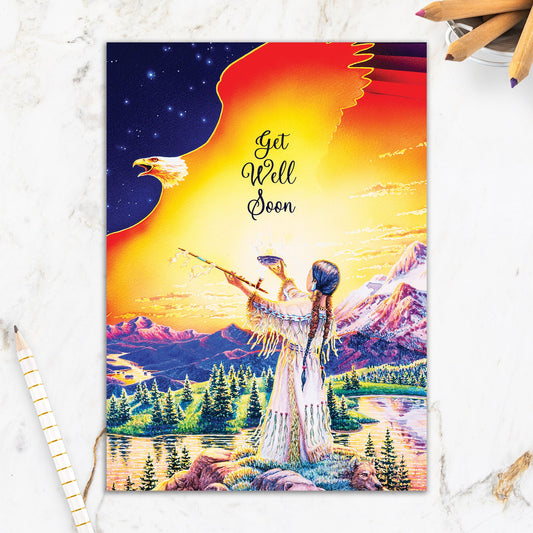 564-IOPI0649L | GW/Woman on Mountain