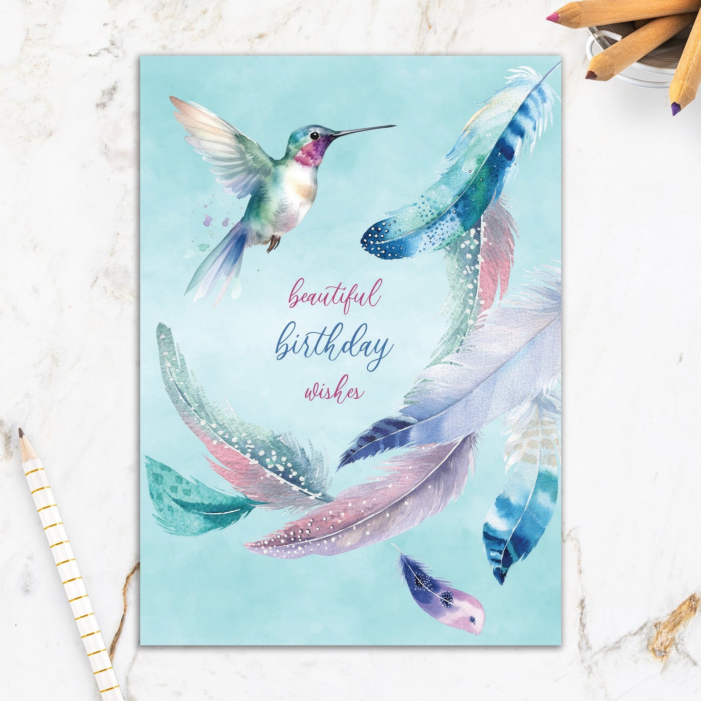 564-IOPI0834L | BD/Pastel Feathers