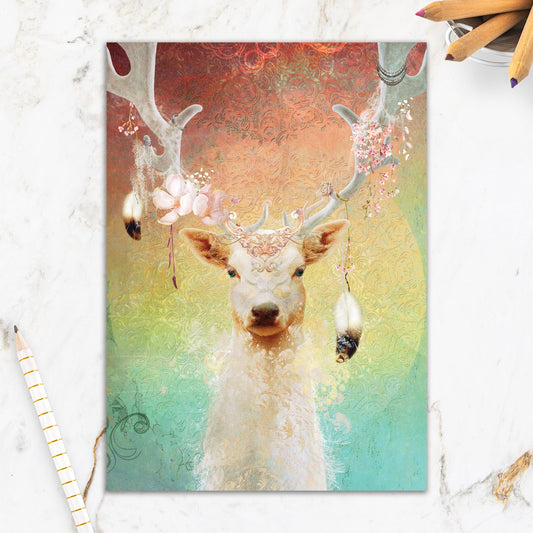 564-IOPI0844L | BL/Floral Deer
