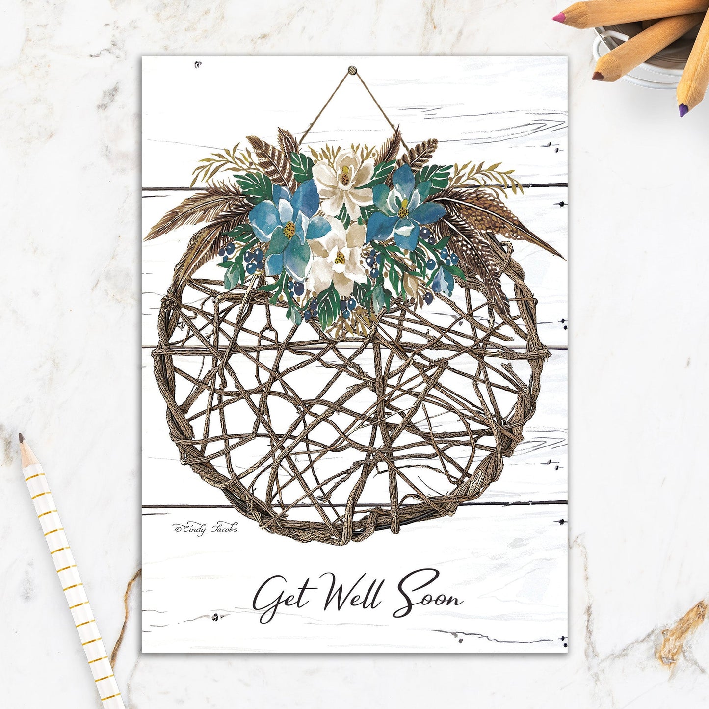 564-IOPI0851L | GW/Twig Wreath