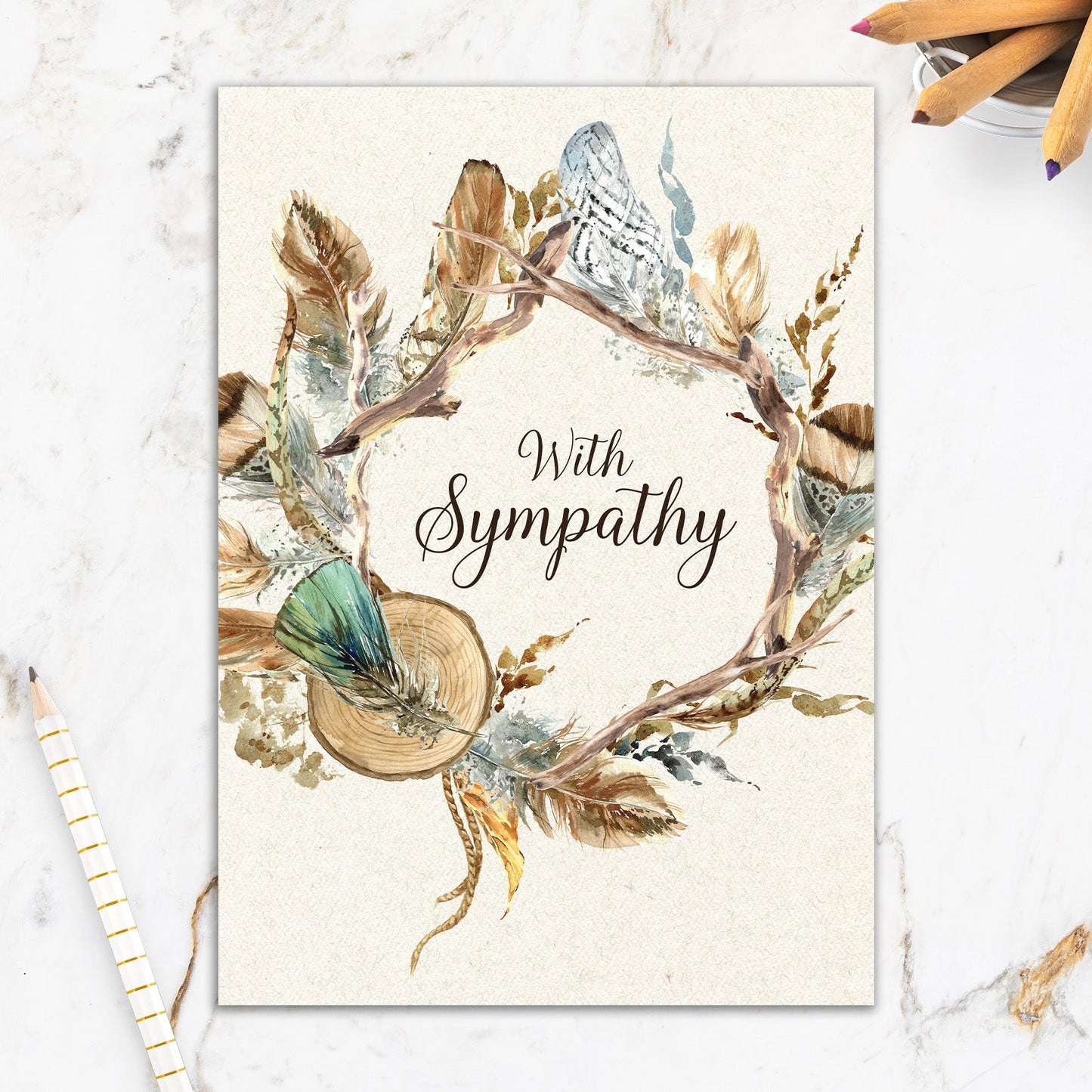 564-IOPI0858L | SY/Feather Twig Wreath