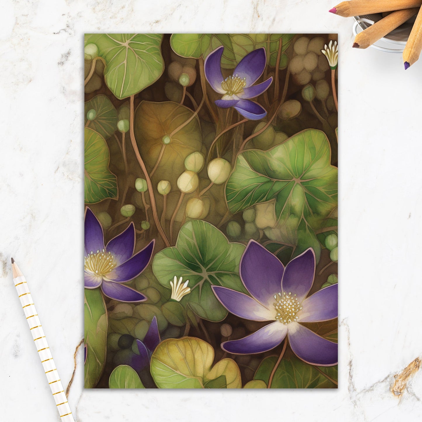 564-IOPM0213L | SY/Sympathy Purple Flowers
