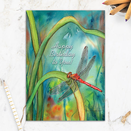 564-IOPM0223L | BD/Watercolour Dragonfly