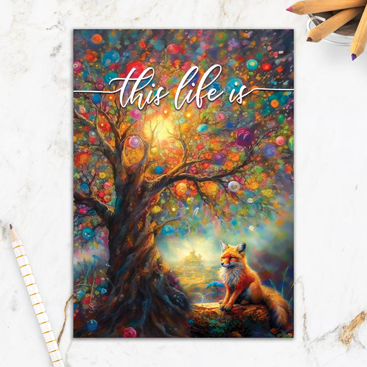 564-IOPM0719WC | BD/Colourful Tree And Fox