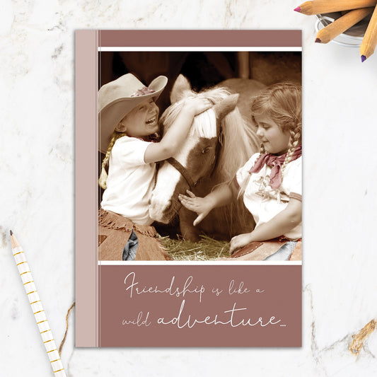 564-IOPW0185C | FR/Two Girls With Horse