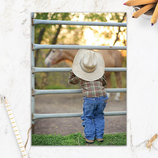 564-IOPW0191C | BD/Boy Looking At Horse