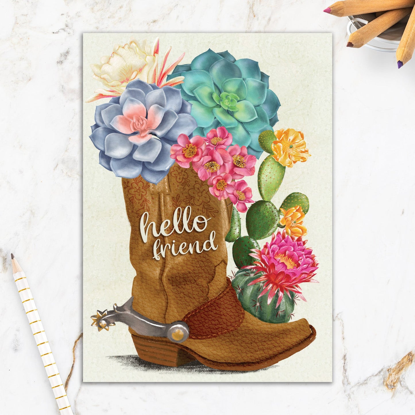 564-IOPW0296S | FR/Hello Friend Boots