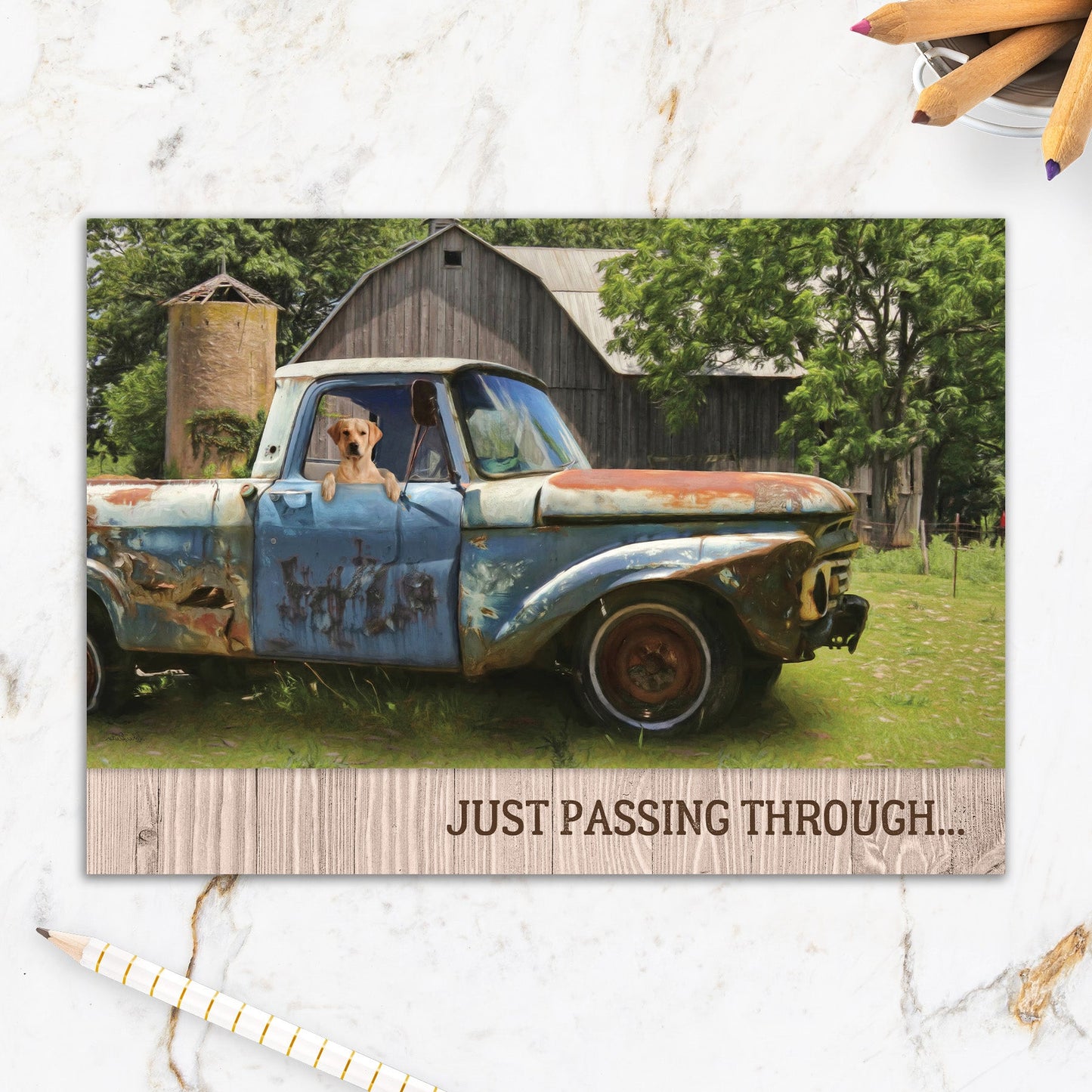 564-IOPW0333L |BD/Truck with Dog