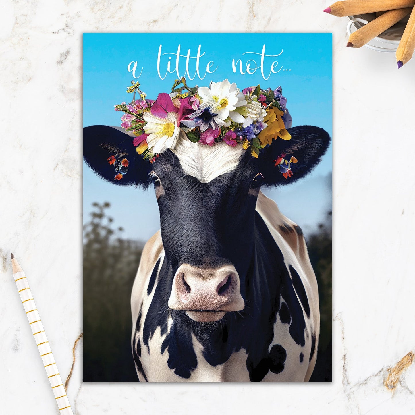 564-IOPW0356L | TH/Flower Crown Cow