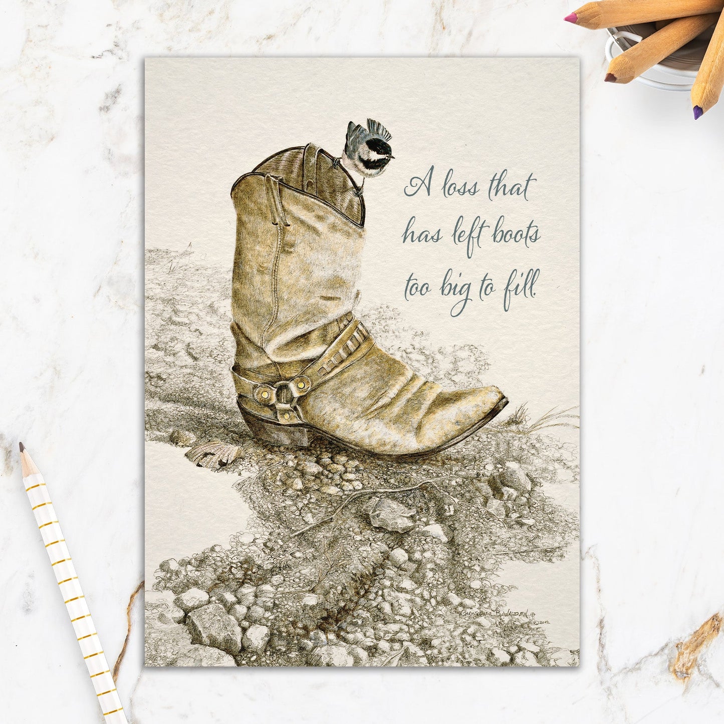 564-IOPW0374L |SY/Bird on Boot