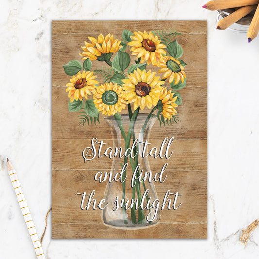 564-IOPW0427L | EN/Rustic Sunflowers