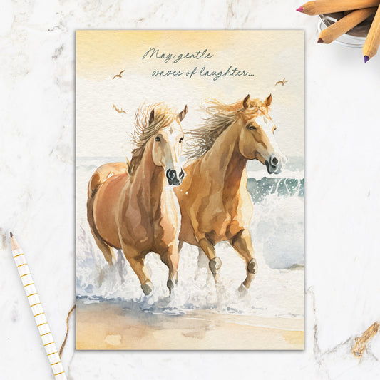 564-IOPW0454WC |RO/Horses on Beach