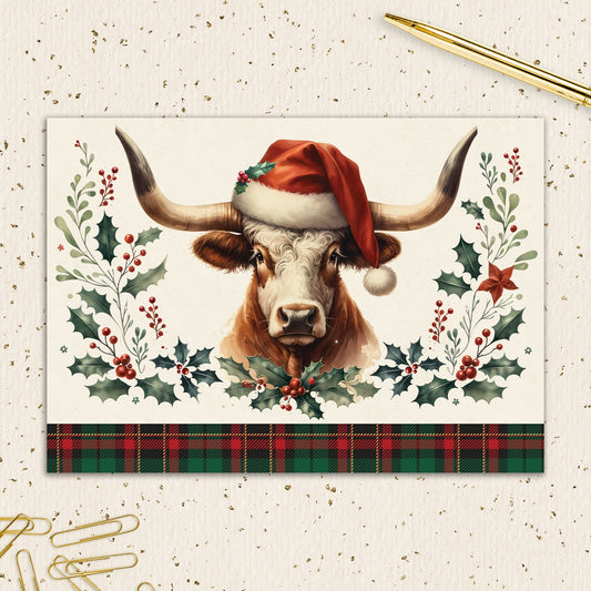 8564-IOPWOX1033L | XM/Christmas Cow