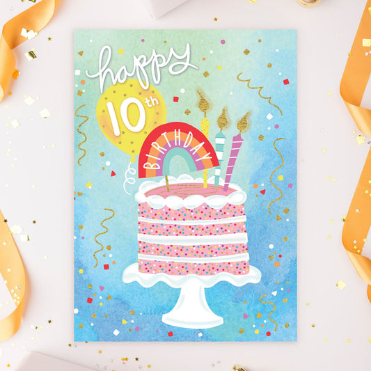 363-MLST0010C | ABD10/Happy 10th Cake