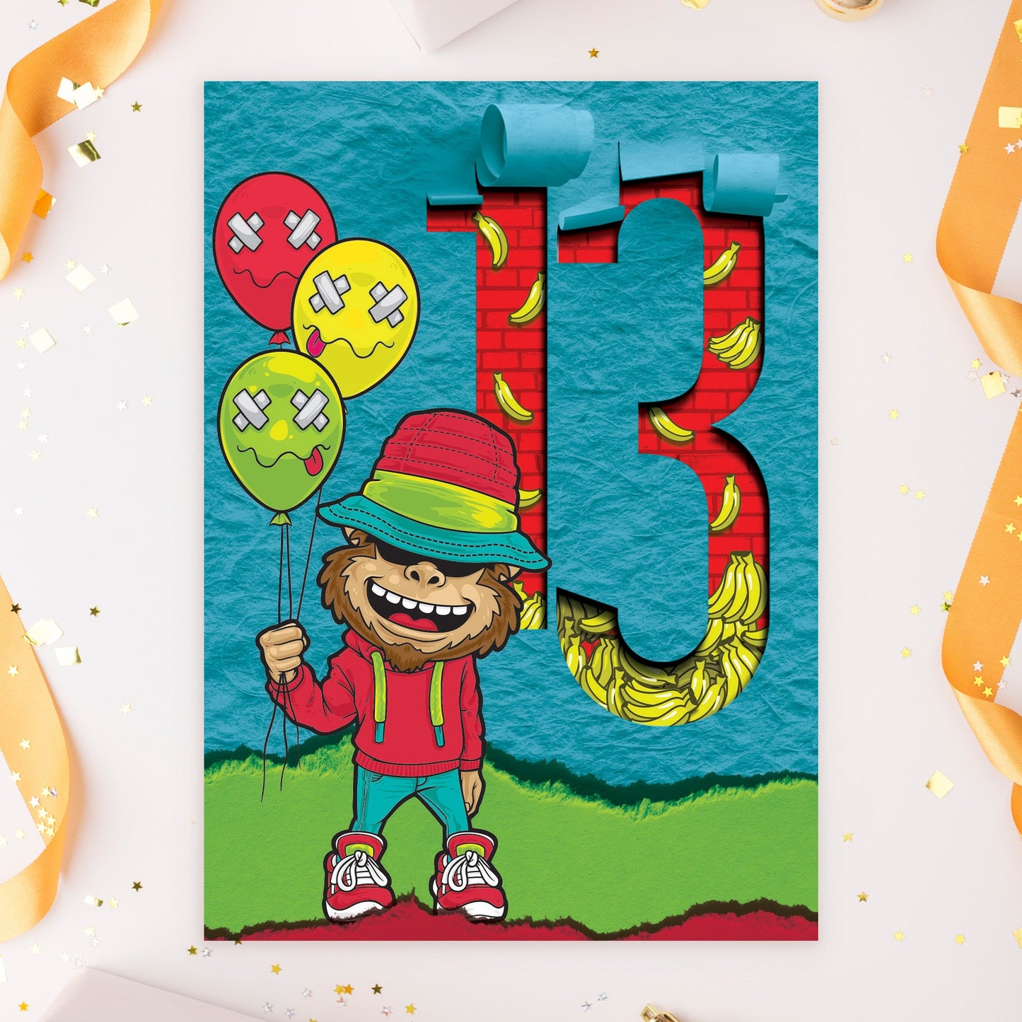 363-MLST0013A | ABD13/13 Monkey Balloons