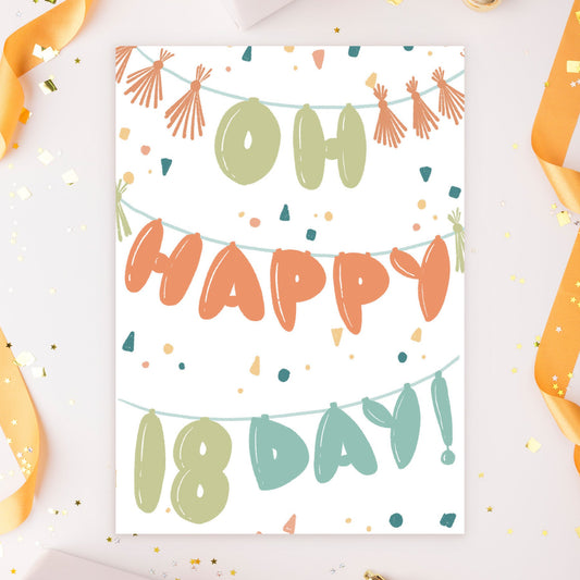 363-MLST0018C | ABD18/Oh Happy 18th Day