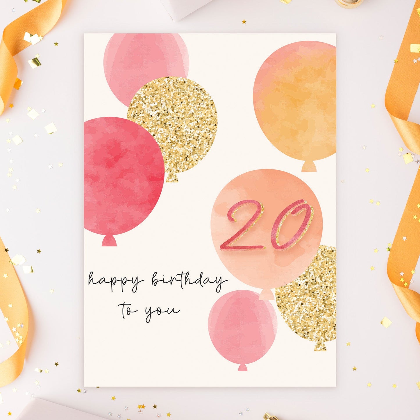 363-MLST0020D | ABD20/Pink Balloons With 20