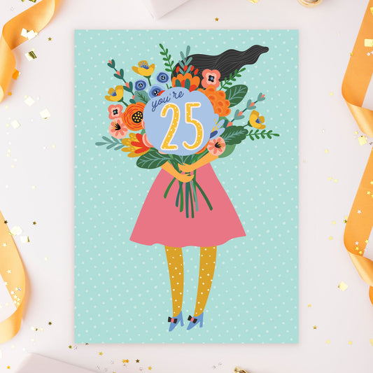 363-MLST0025D | ABD25/Girl With Flowers 25th