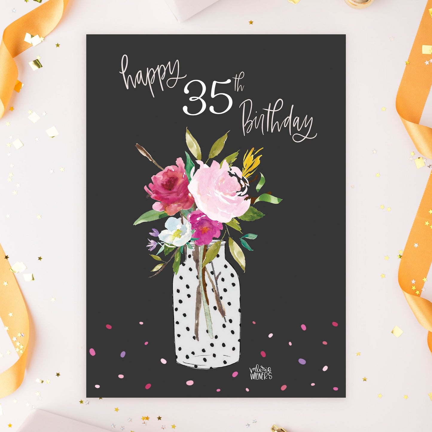 363-MLST0035C | ABD35/Polka Dot Vase 35th