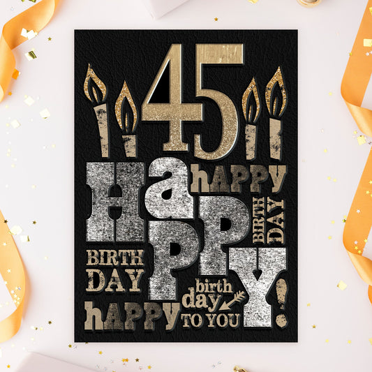 363-MLST0045C | ABD45/45th Grunge Cake