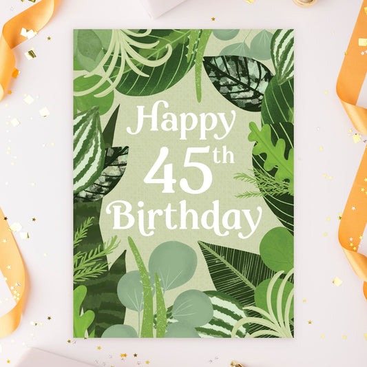 363-MLST0045D | ABD45/Leafy 45th Birthday