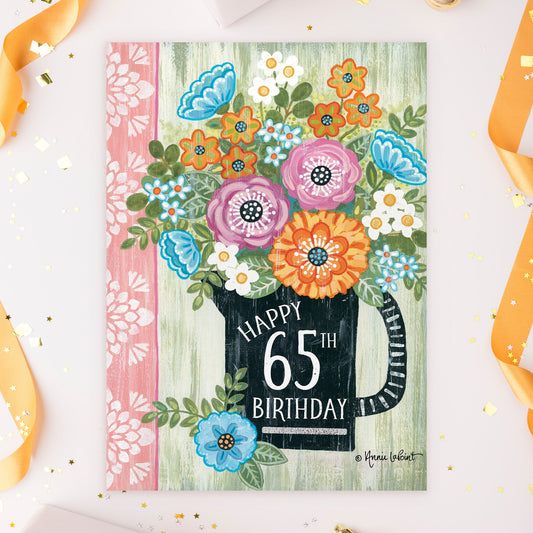 363-MLST0065A | ABD65/65th Bday Flowers