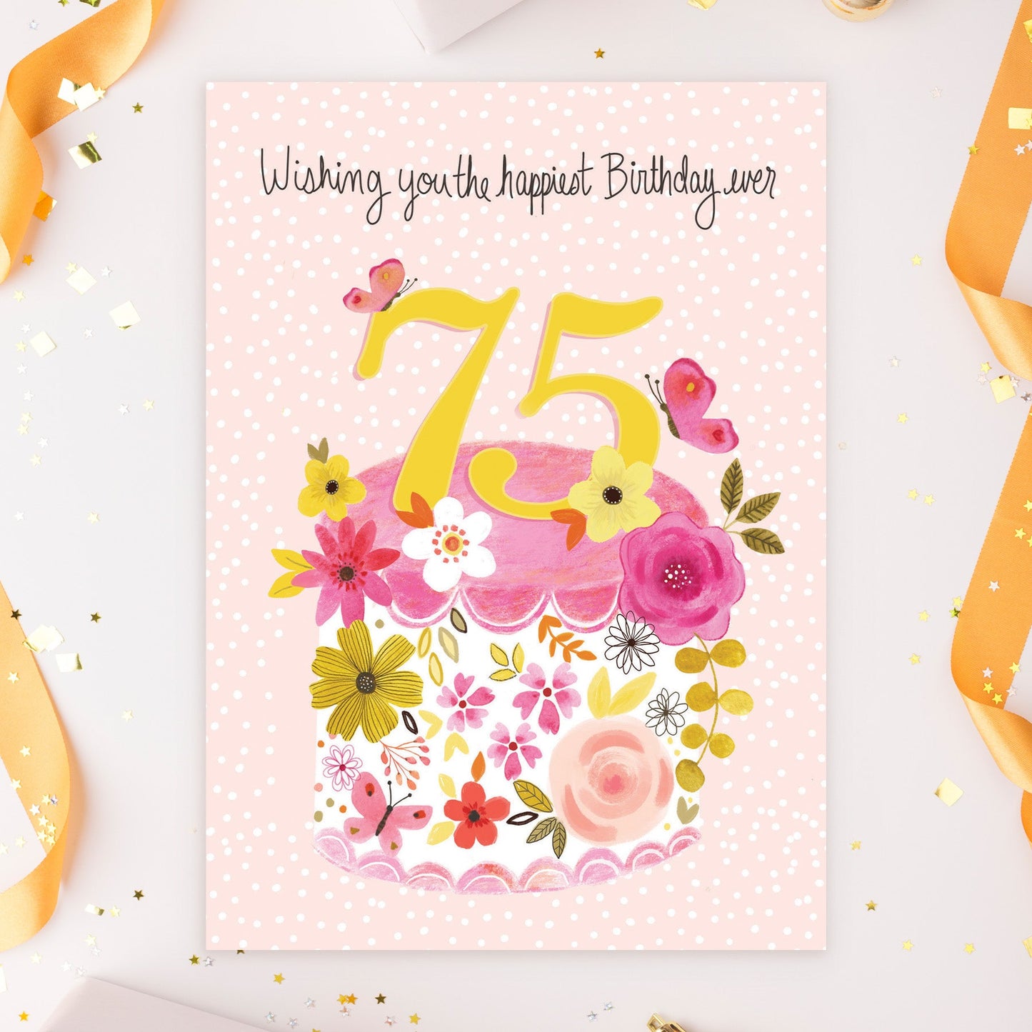 363-MLST0075B | ABD75/Pink 75th Cake