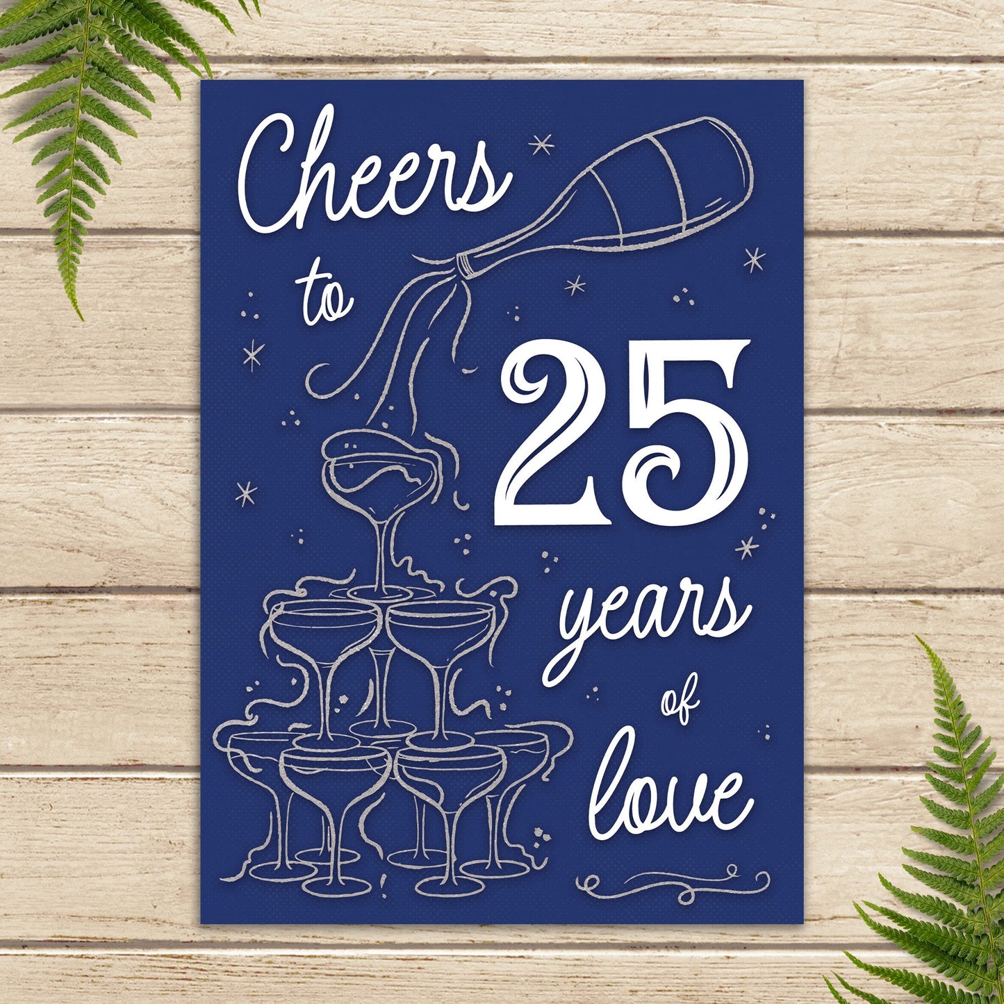 363-MLST0125D | AN/25 Years Silver Floral