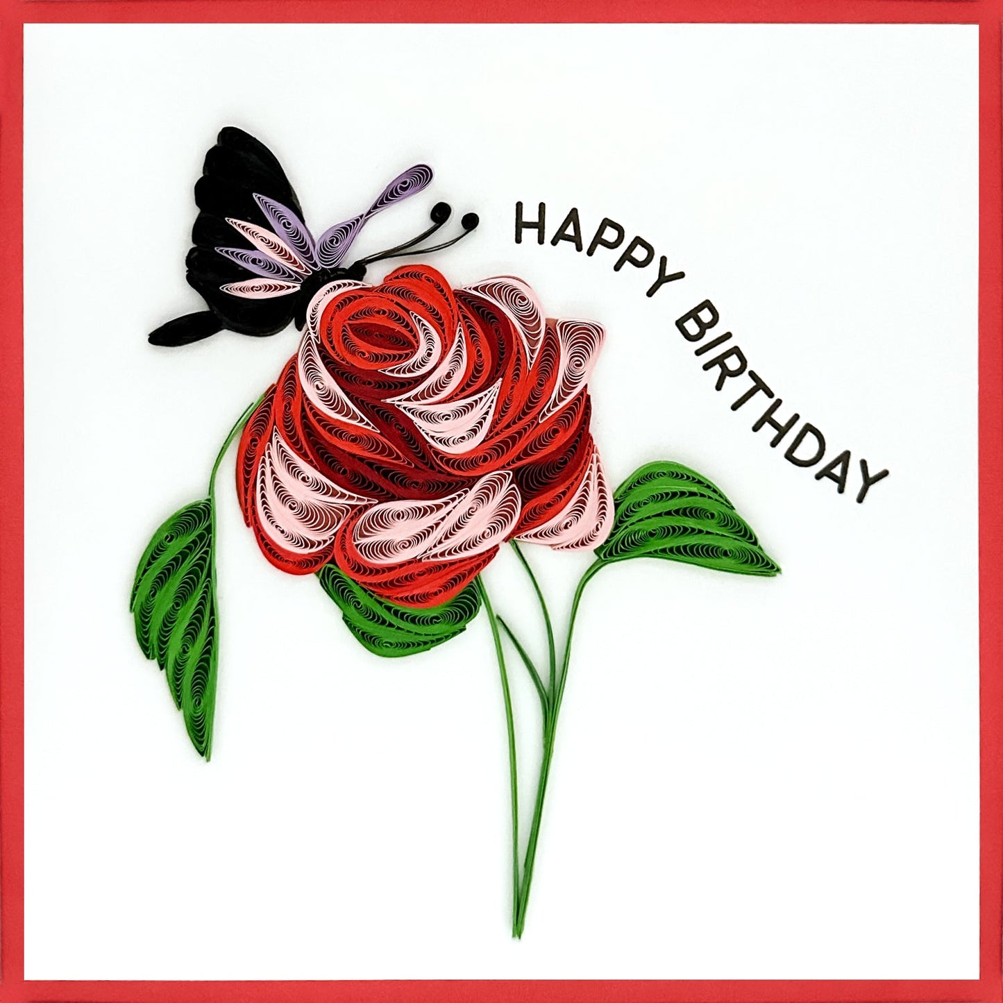 644-QUILL0013 | BD/Butterfly Rose