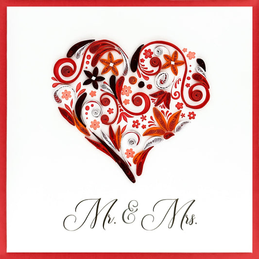 644-QUILL0024 | WD/Mr And Mrs Heart