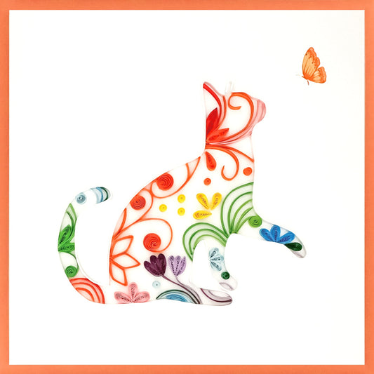 644-QUILL0068 | ED/Floral Cat