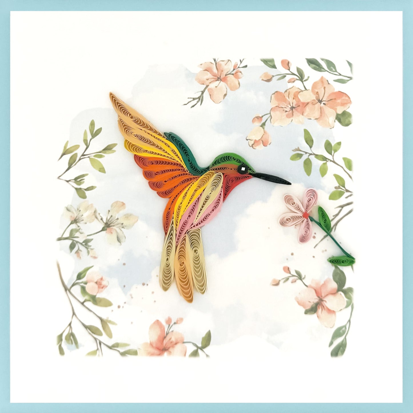 644-QUILL0125 | BL/Hummingbird Blossoms