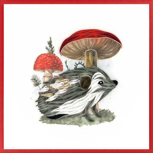 644-QUILL0130 | BL/Hedgehog Mushrooms