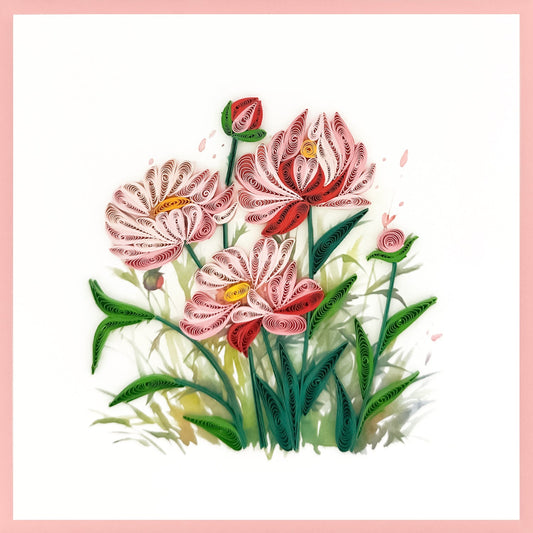 644-QUILL0131 | BL/Peony Field
