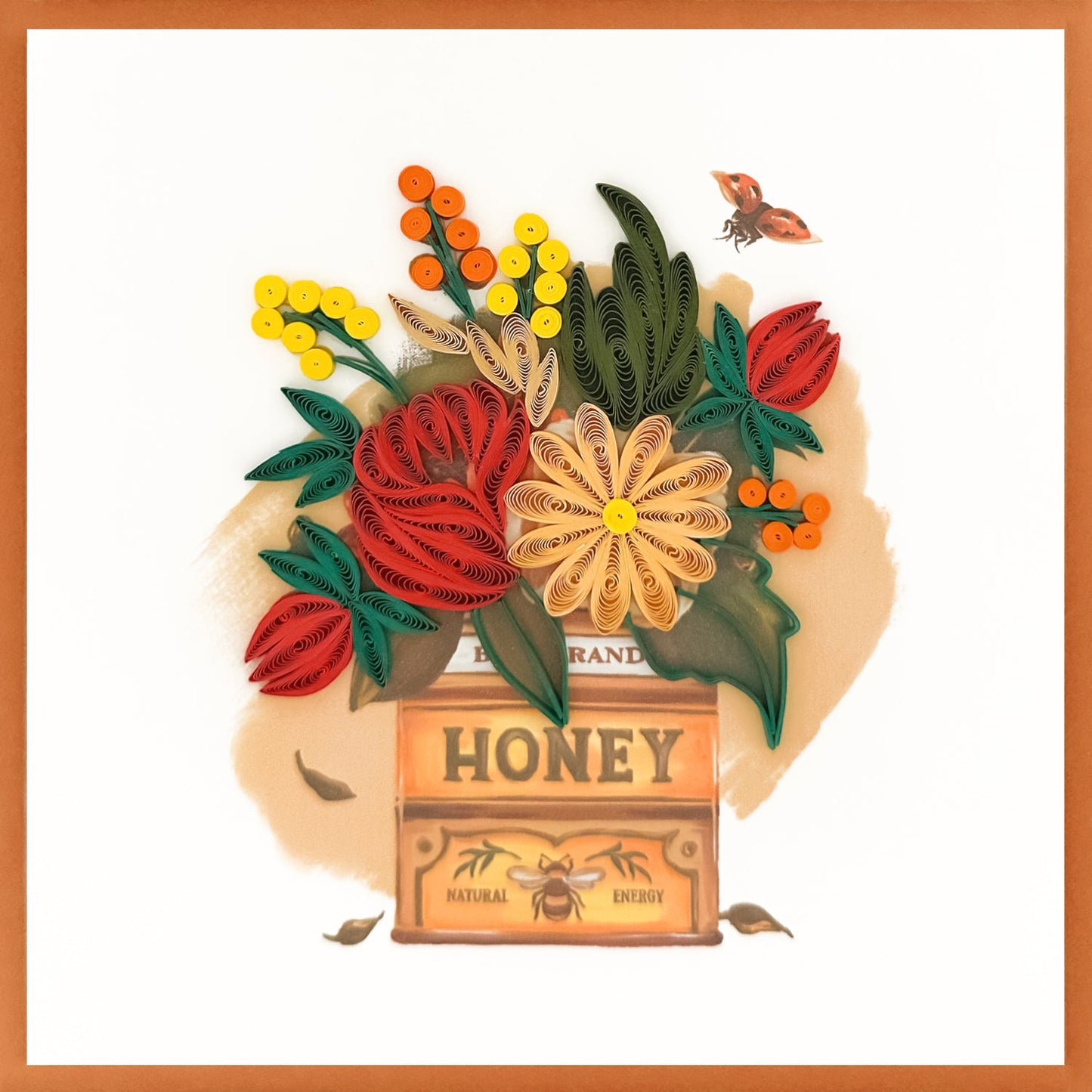 644-QUILL0138 | BL/Flower Tin