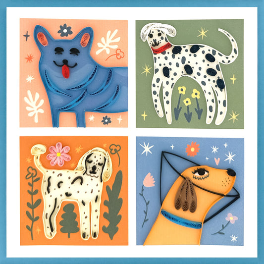 644-QUILL0141 | BL/Modern Dogs