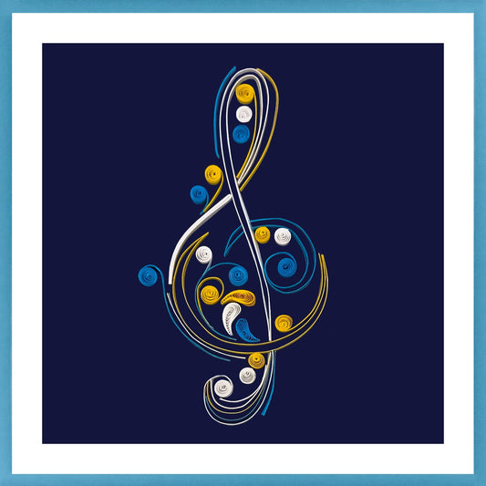 644-QUILL0172 | BL/Midnight Treble Clef