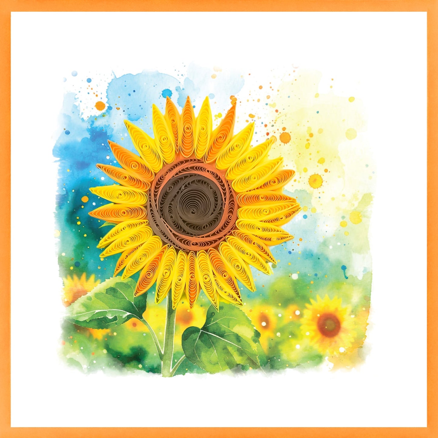 644-QUILL0173 | BL/Sunflower Field