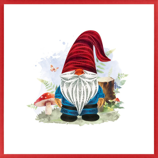 644-QUILL0182 | BL/Gnome Mushroom