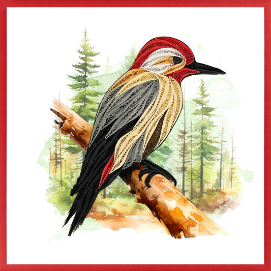 644-QUILL0192 | BL/Woodpecker